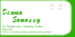 diana somossy business card